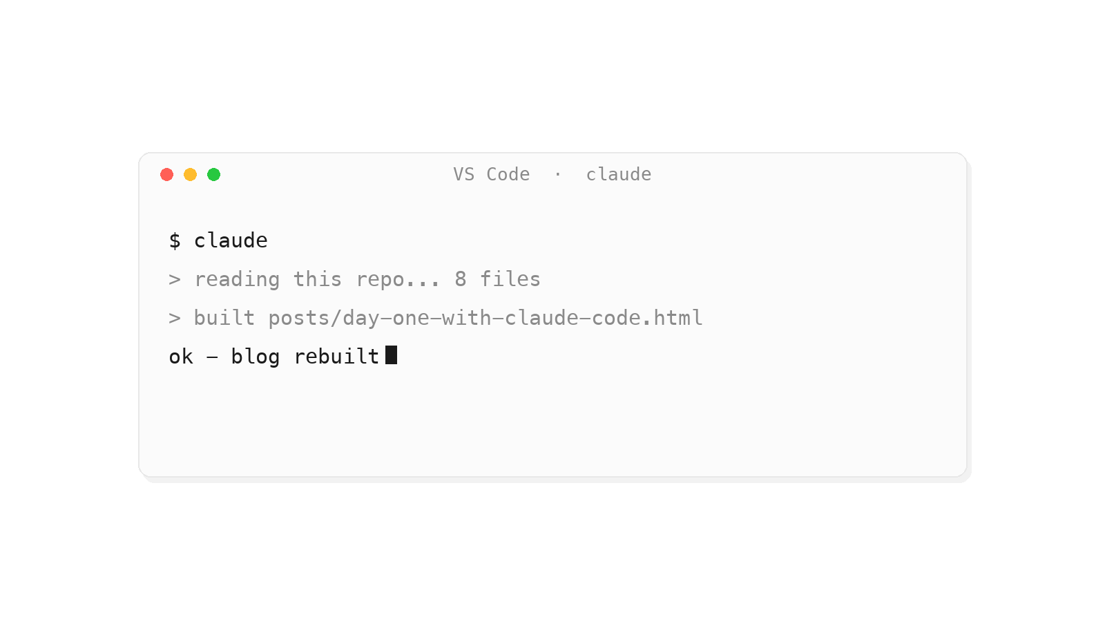 Day One with Claude Code: I Typed Words, It Built Me a Blog